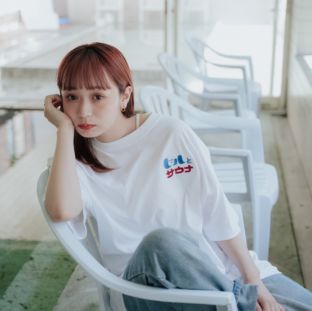 美品☆ファビアナフィリッピ Fロゴ 刺繍 カットソー Tシャツ FABIANA