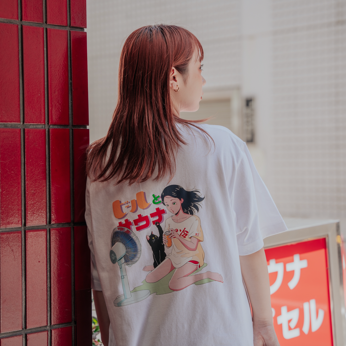 chao!×ふくだ ビールとサウナ®刺繍コラボTshirt – One Drop（ワン