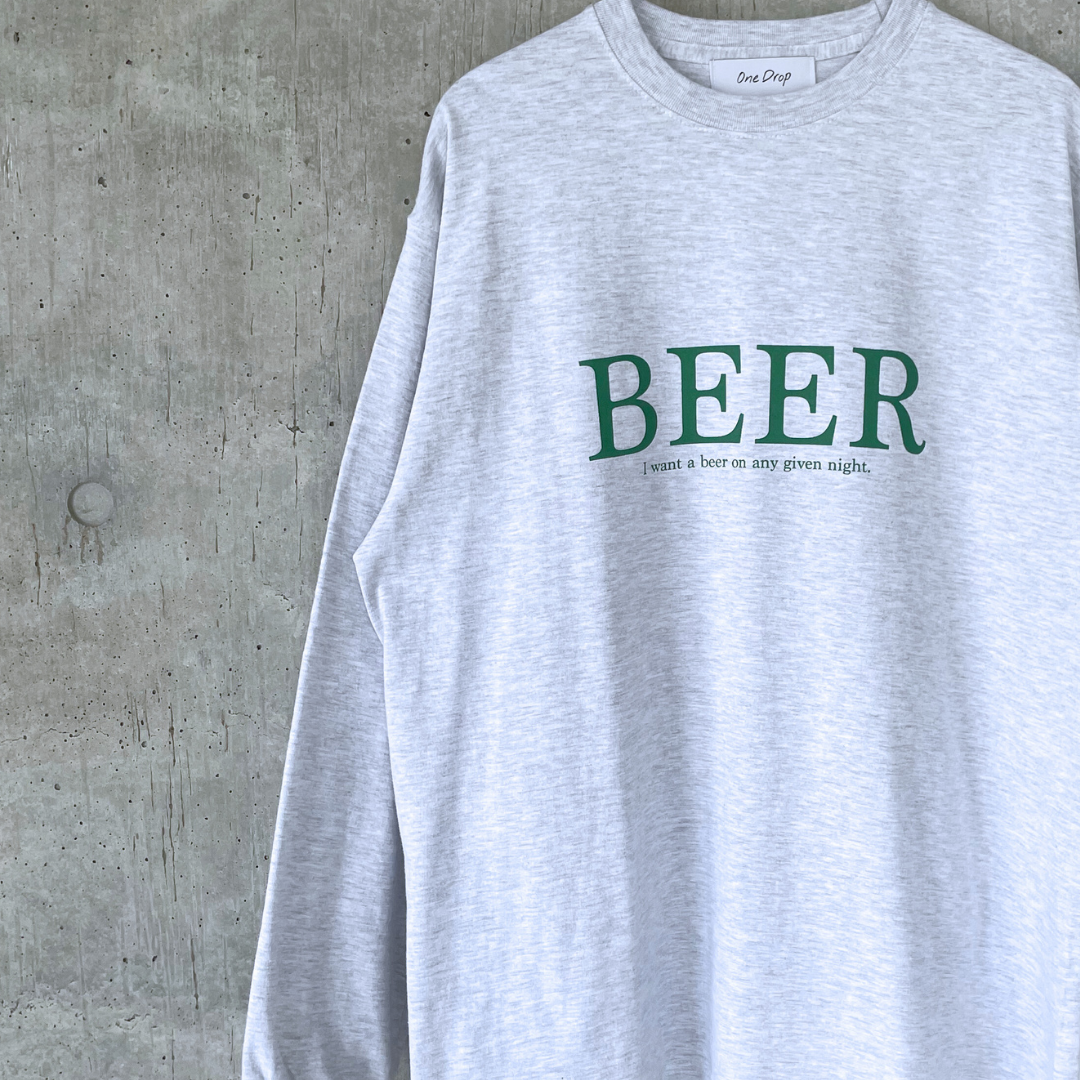 CODE2 ワンドロップ OneDrop BEER LOGO Long T shirt – One Drop（ワンドロップ）