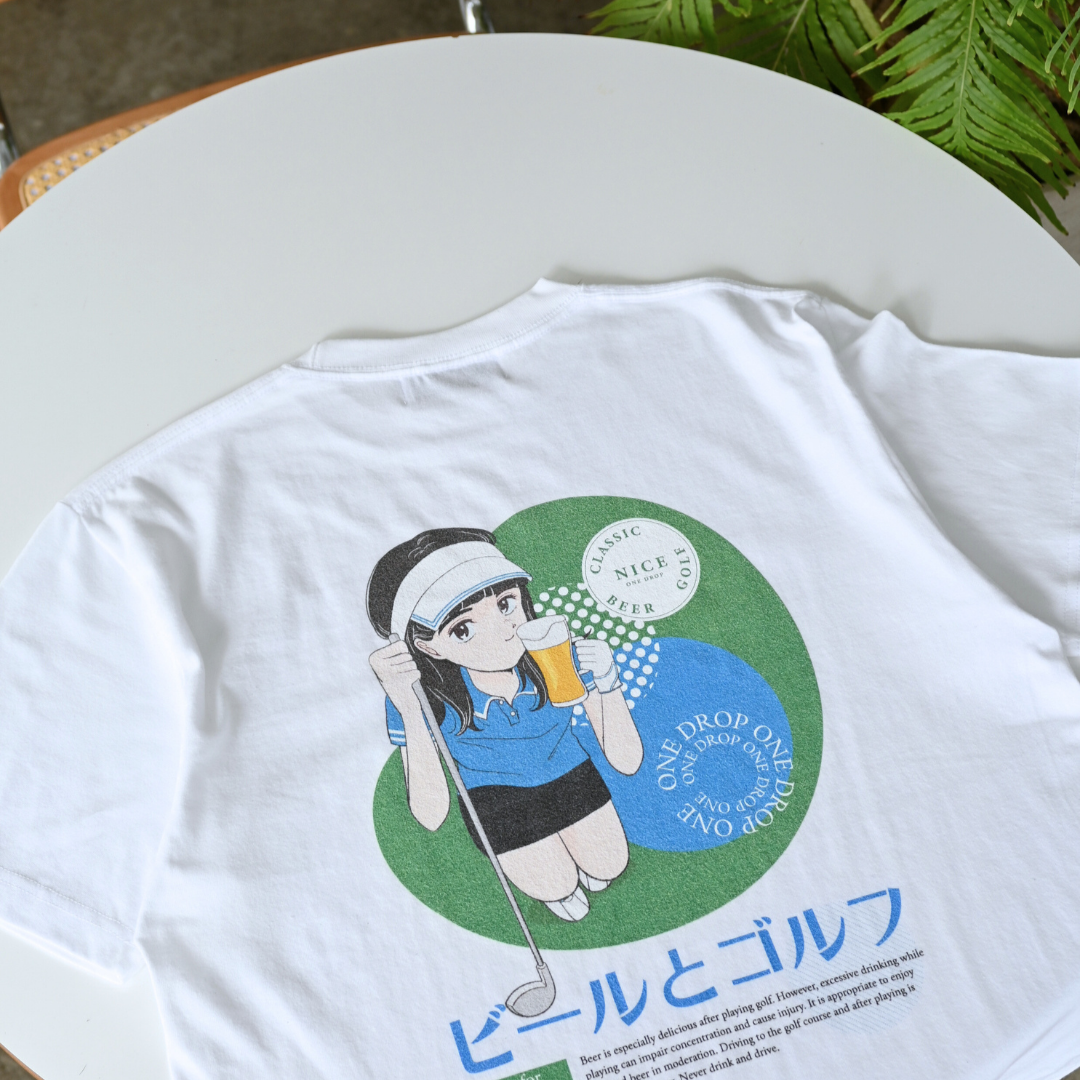 島田つか沙 ビールとゴルフTシャツ – One Drop（ワンドロップ）