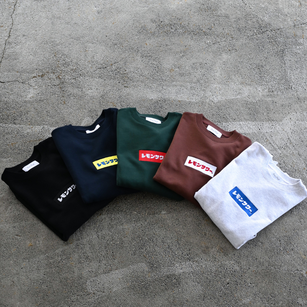 ふくだ レモンサワーBOXロゴ刺繍Sweat – One Drop（ワンドロップ）