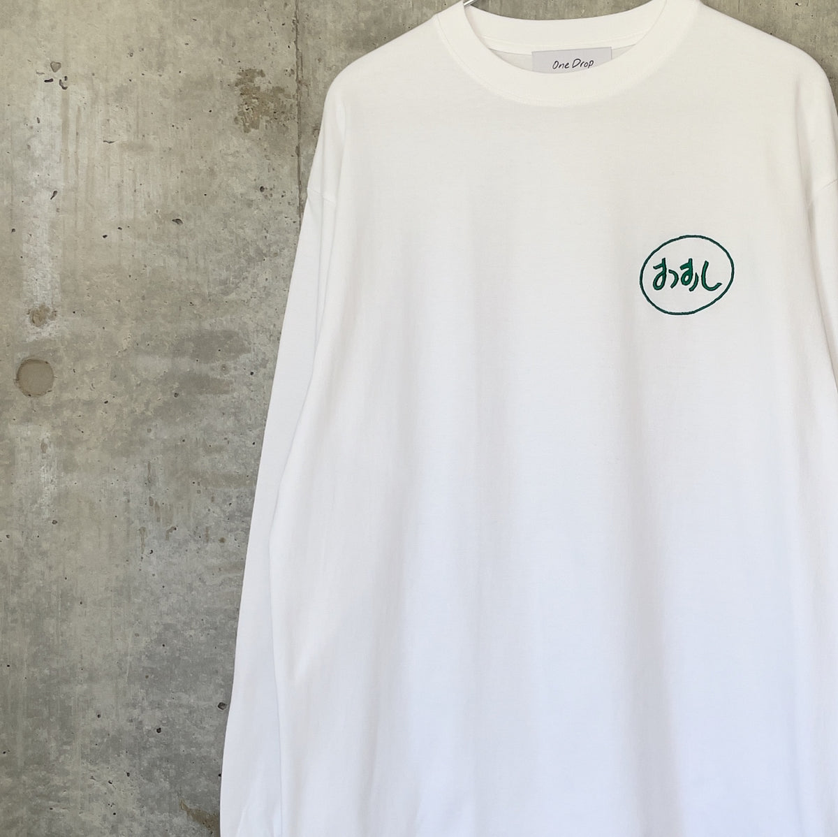 ふくだおすし刺繍LongTshirt – One Drop（ワンドロップ）