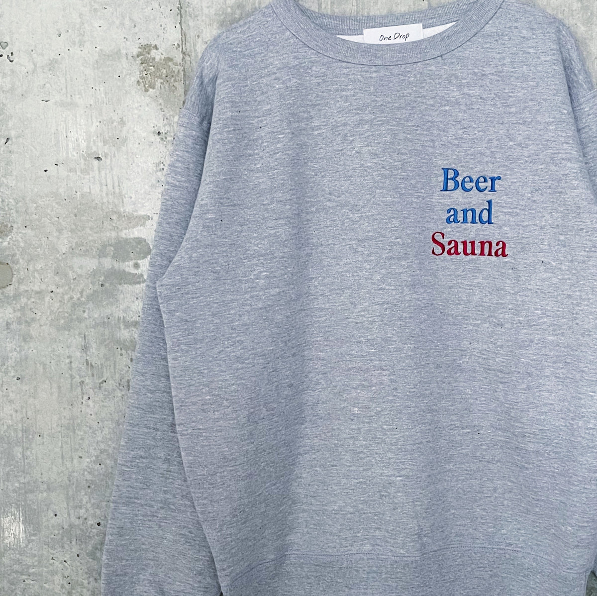 OneDrop Beer and Sauna 刺繍logo sweat – One Drop（ワンドロップ）