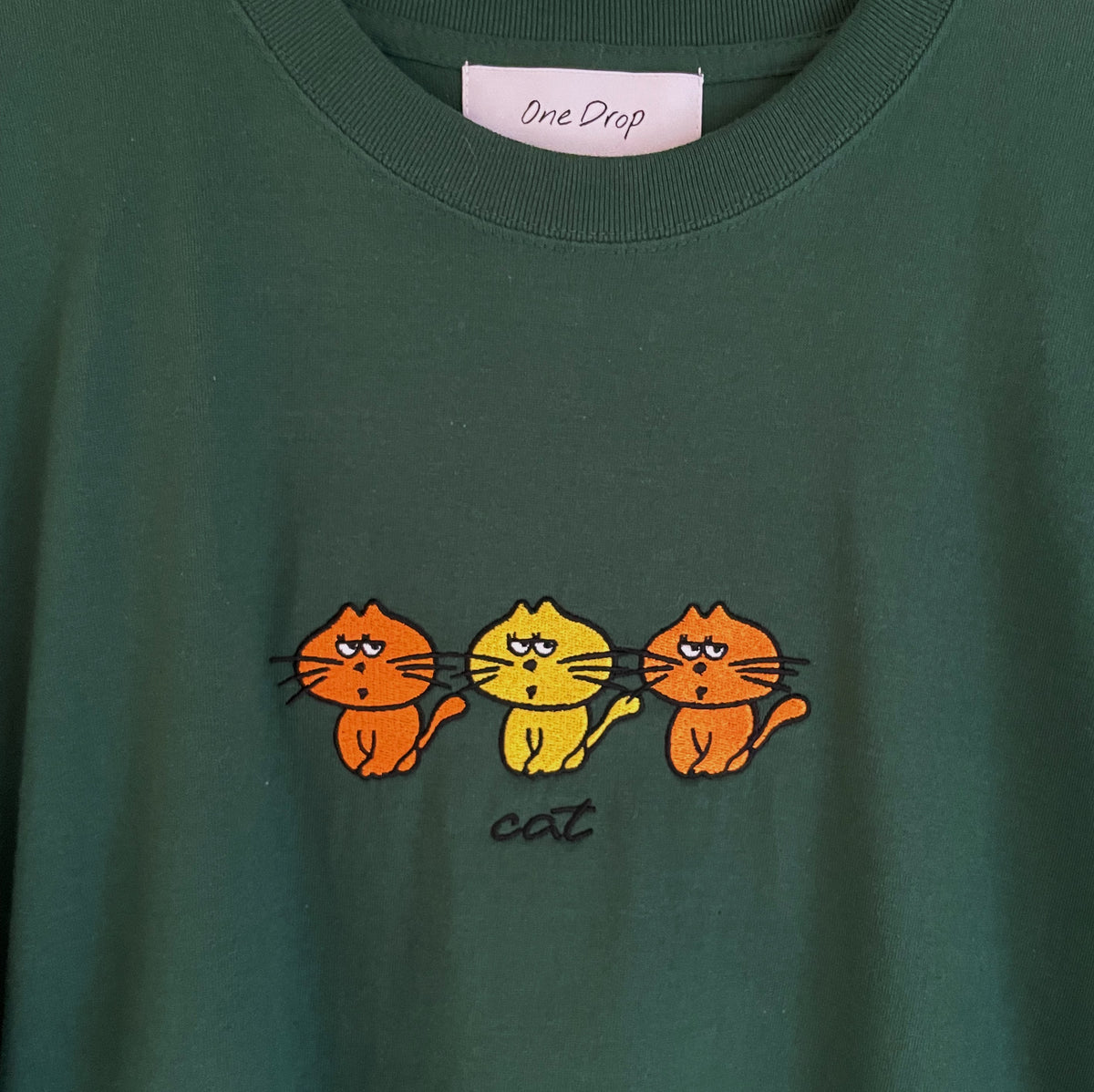 uyu Cats 刺繍Tshirt – One Drop（ワンドロップ）