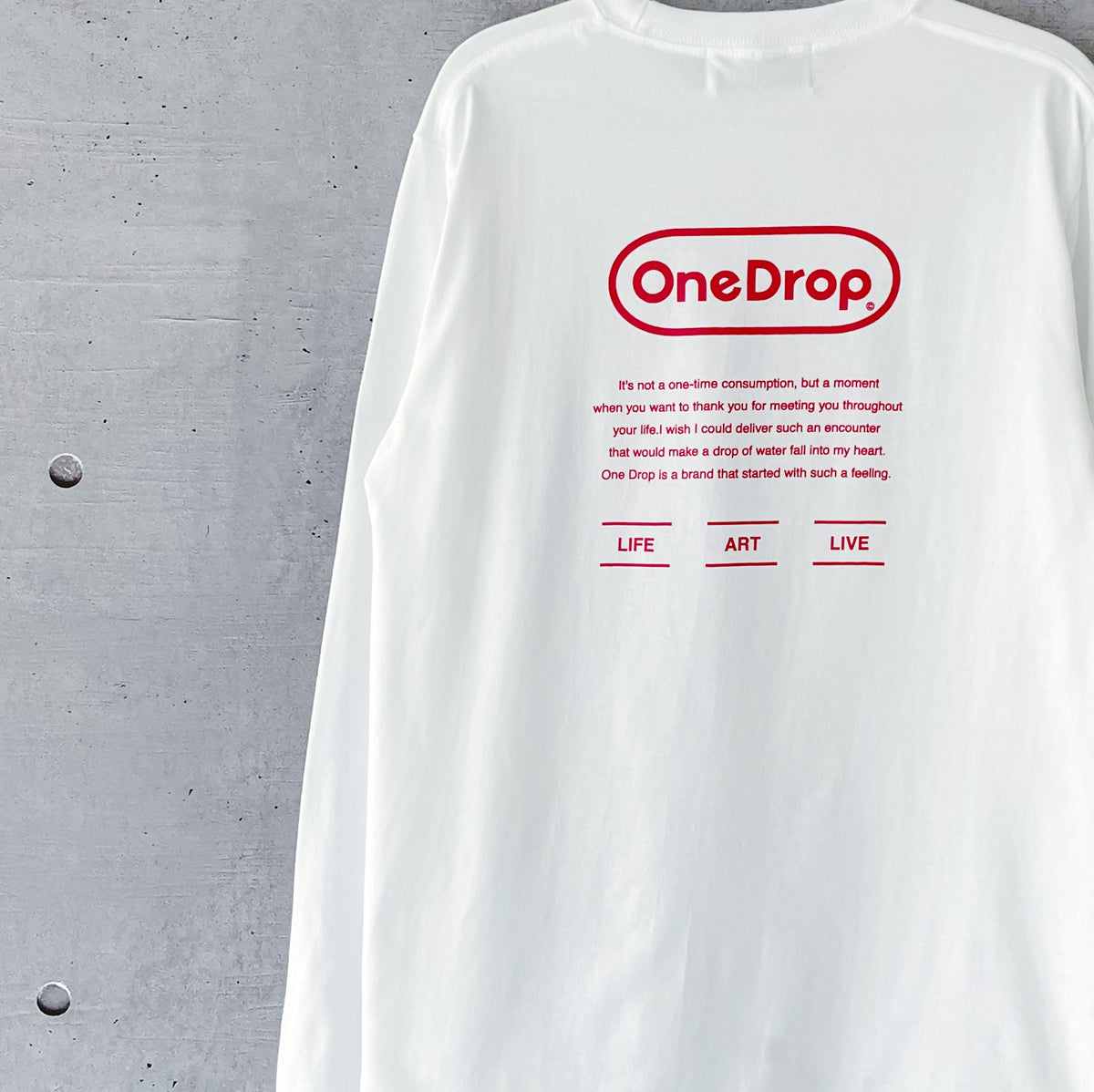 OneDrop concept LongTshirt – One Drop（ワンドロップ）