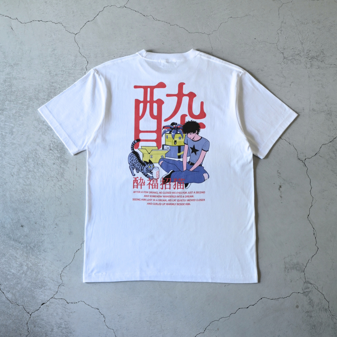 ともわか 酔福招猫 Tshirt – One Drop（ワンドロップ）
