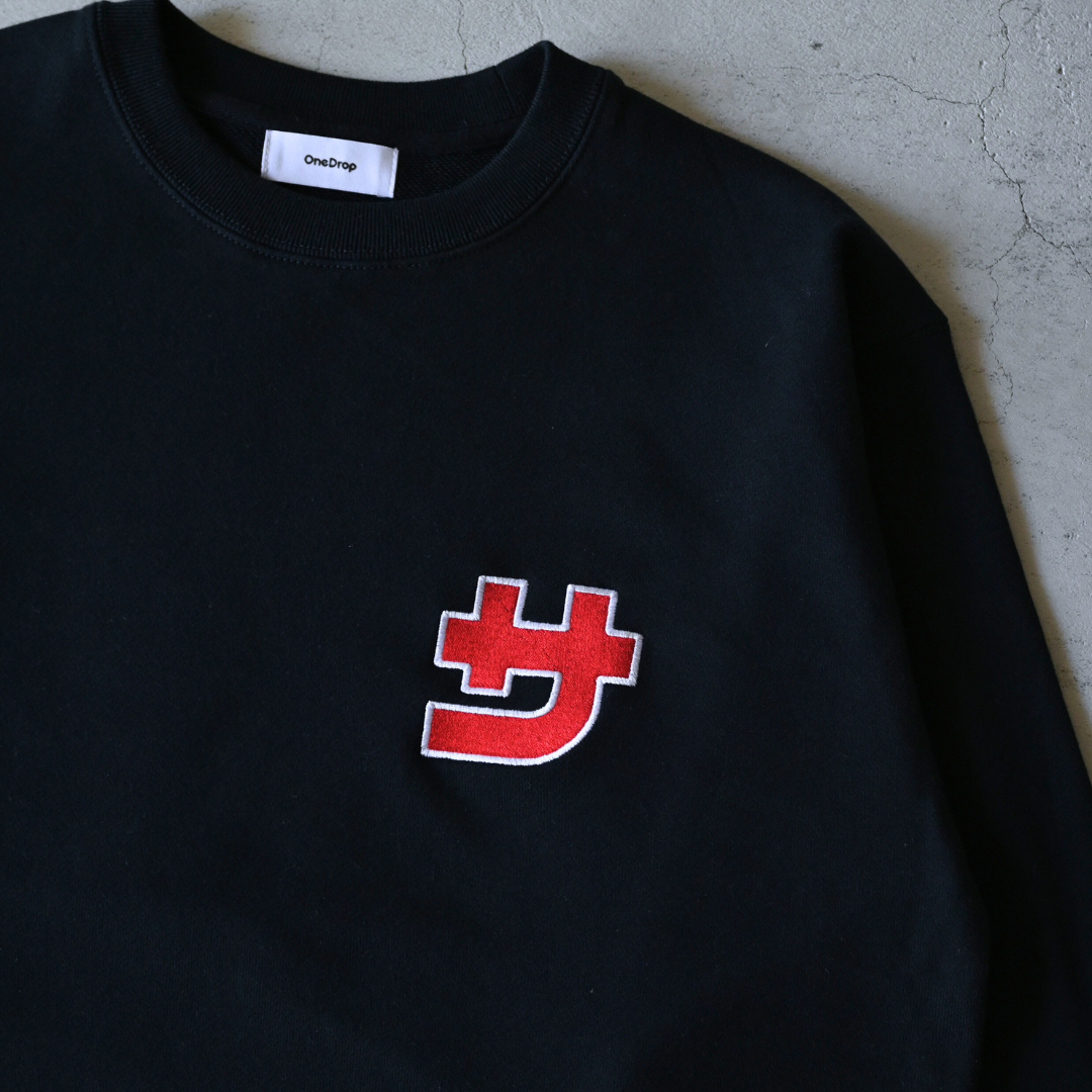 ふくだ「サ」ウナ刺繍 Sweat