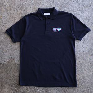 かねこあみ 愛 LOVE YOU 刺繍 polo shirt