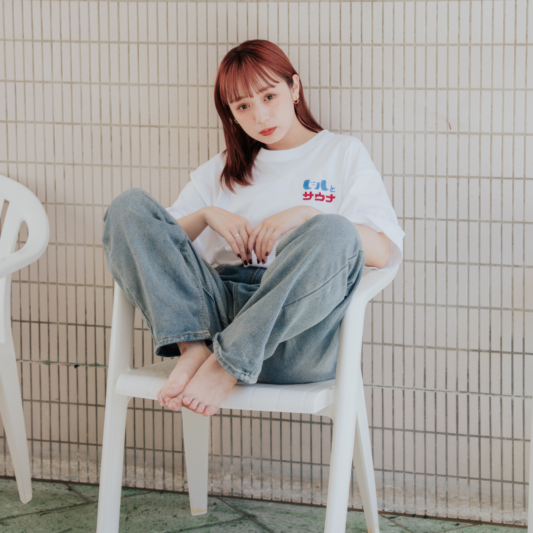 ふくだ  ビールとサウナ®刺繍Tshirt