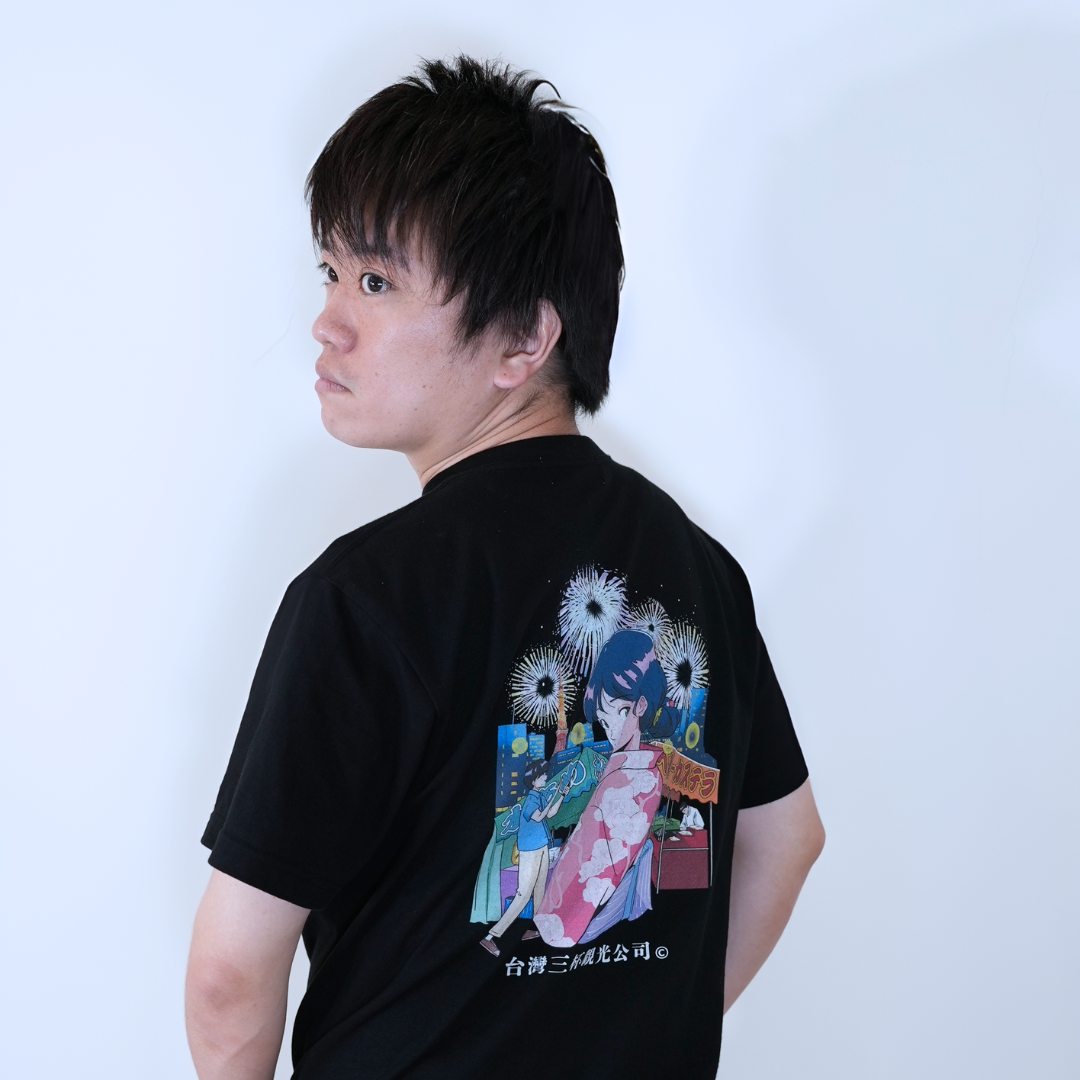 JUN × chao! First-time Japan Summer Vibes T-shirt – One Drop(ワン JUN × chao! First-time Japan Summer Vibes T-shirt – One Drop(ワン
