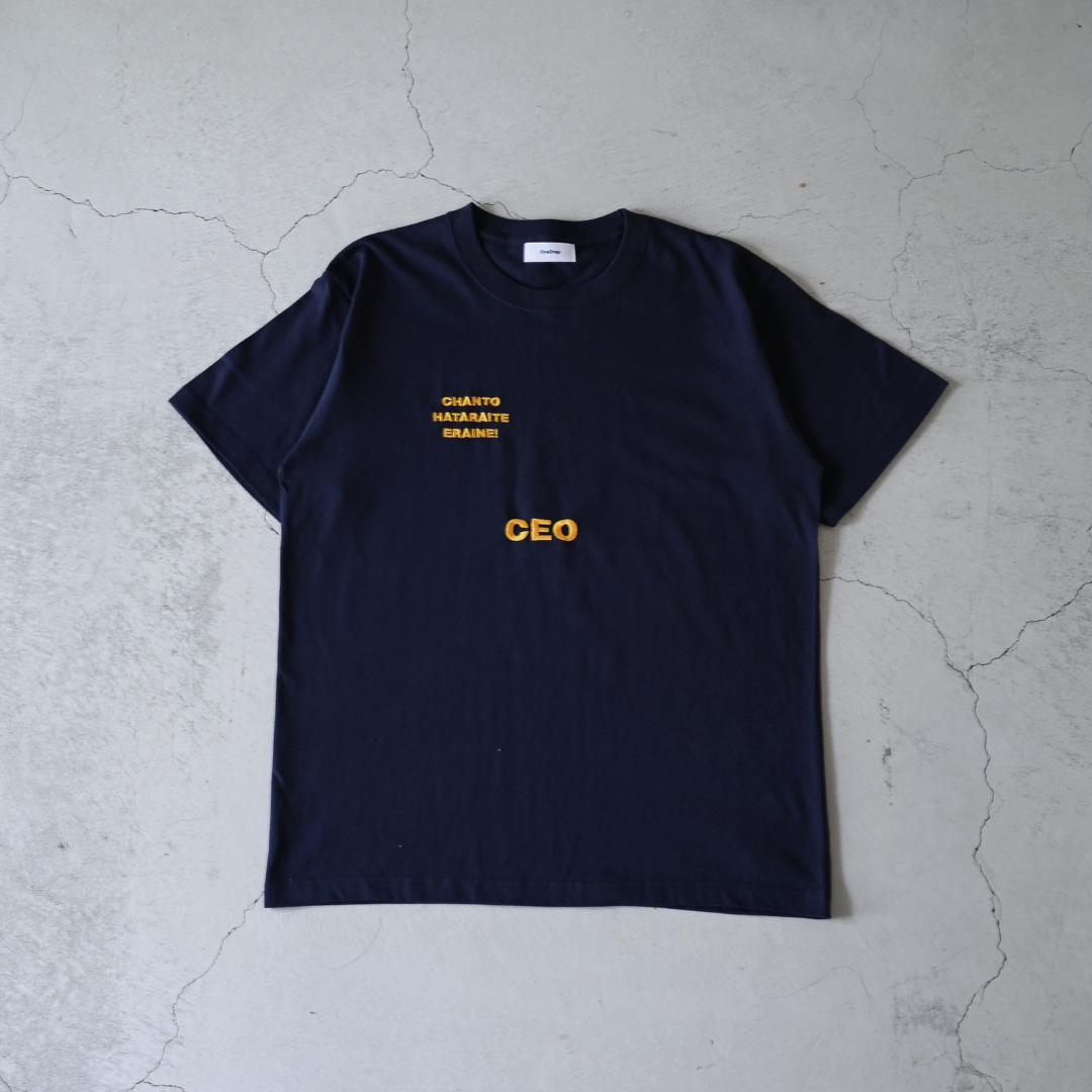 CHANTO HATARAITE ERAINE CEO 刺繍Tshirt – One Drop（ワンドロップ）