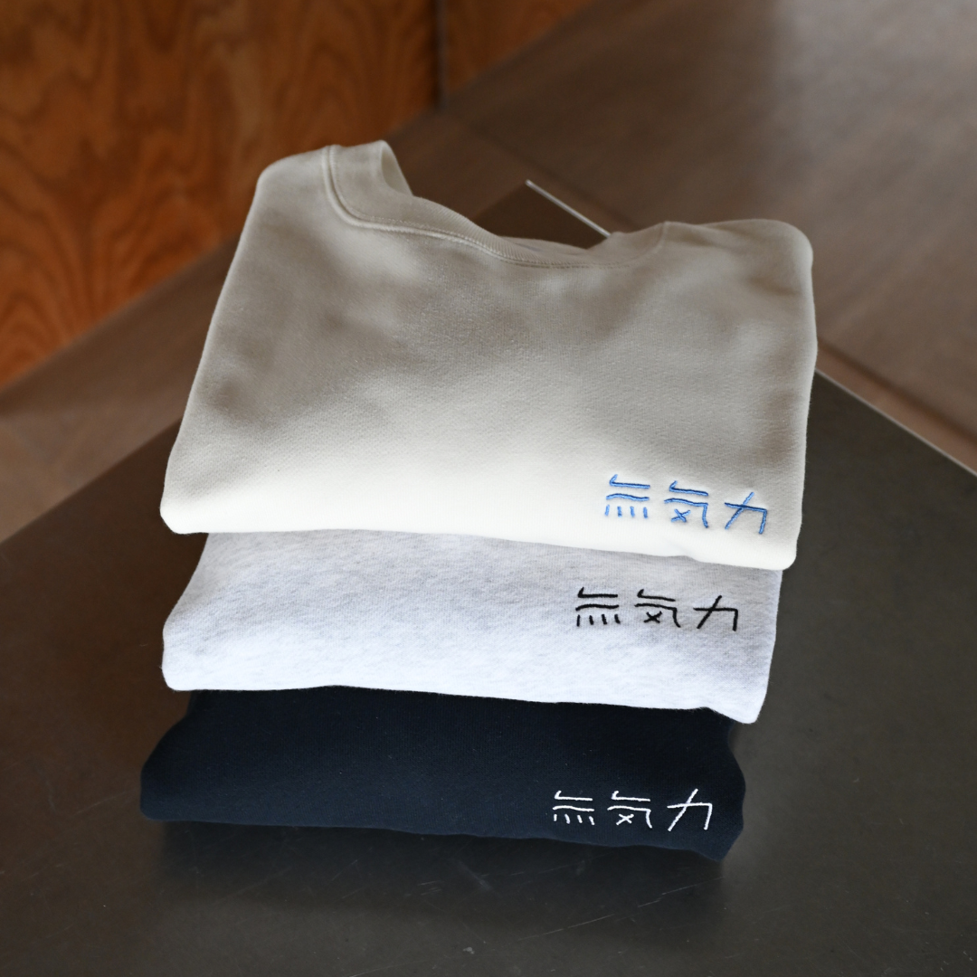 ふくだ 無気力刺繍 Sweat
