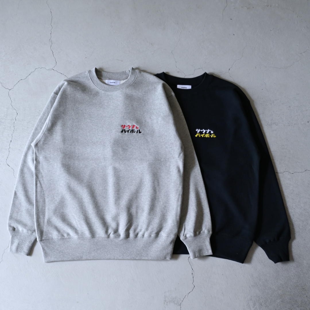 ふくだ サウナとハイボール刺繍 Sweat – One Drop（ワンドロップ）
