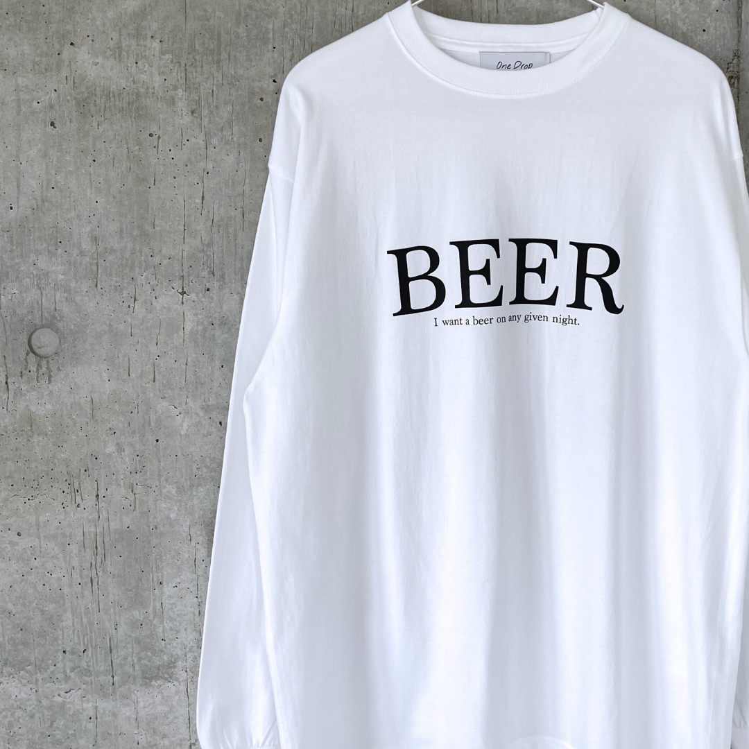 OneDrop BEER LOGO Long T shirt – One Drop(ワンドロップ) OneDrop BEER LOGO Long T shirt – One Drop(ワンドロップ)