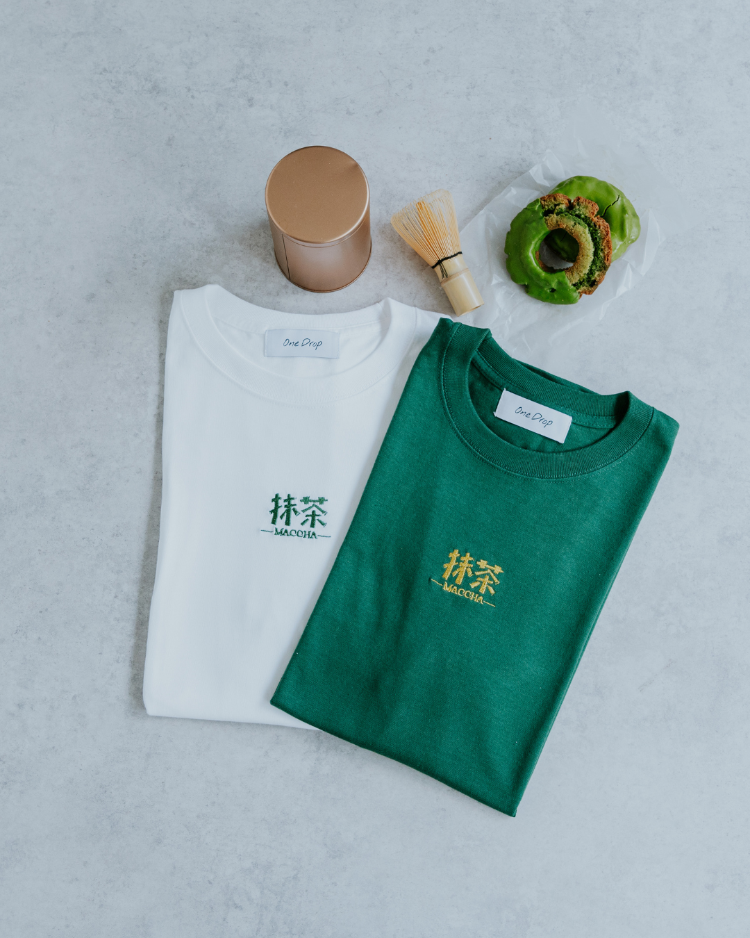 【RELEASE 7.6 10:00】ふくだ抹茶刺繍Tshirt