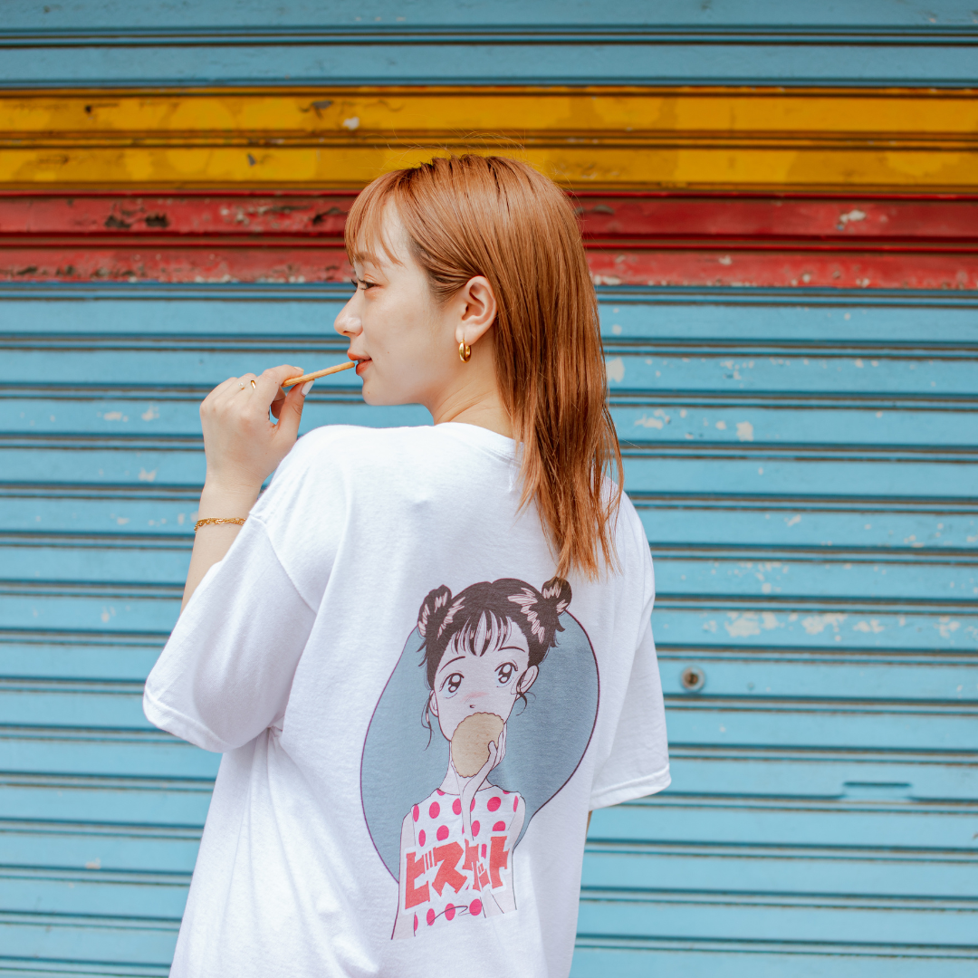 島田つか沙×ふくだ ビスケットT-shirt – One Drop(ワンドロップ) 島田つか沙×ふくだ ビスケットT-shirt – One Drop(ワンドロップ)