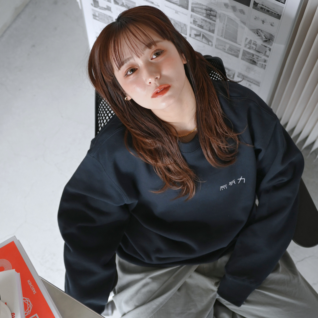 ふくだ 無気力刺繍 Sweat – One Drop（ワンドロップ）