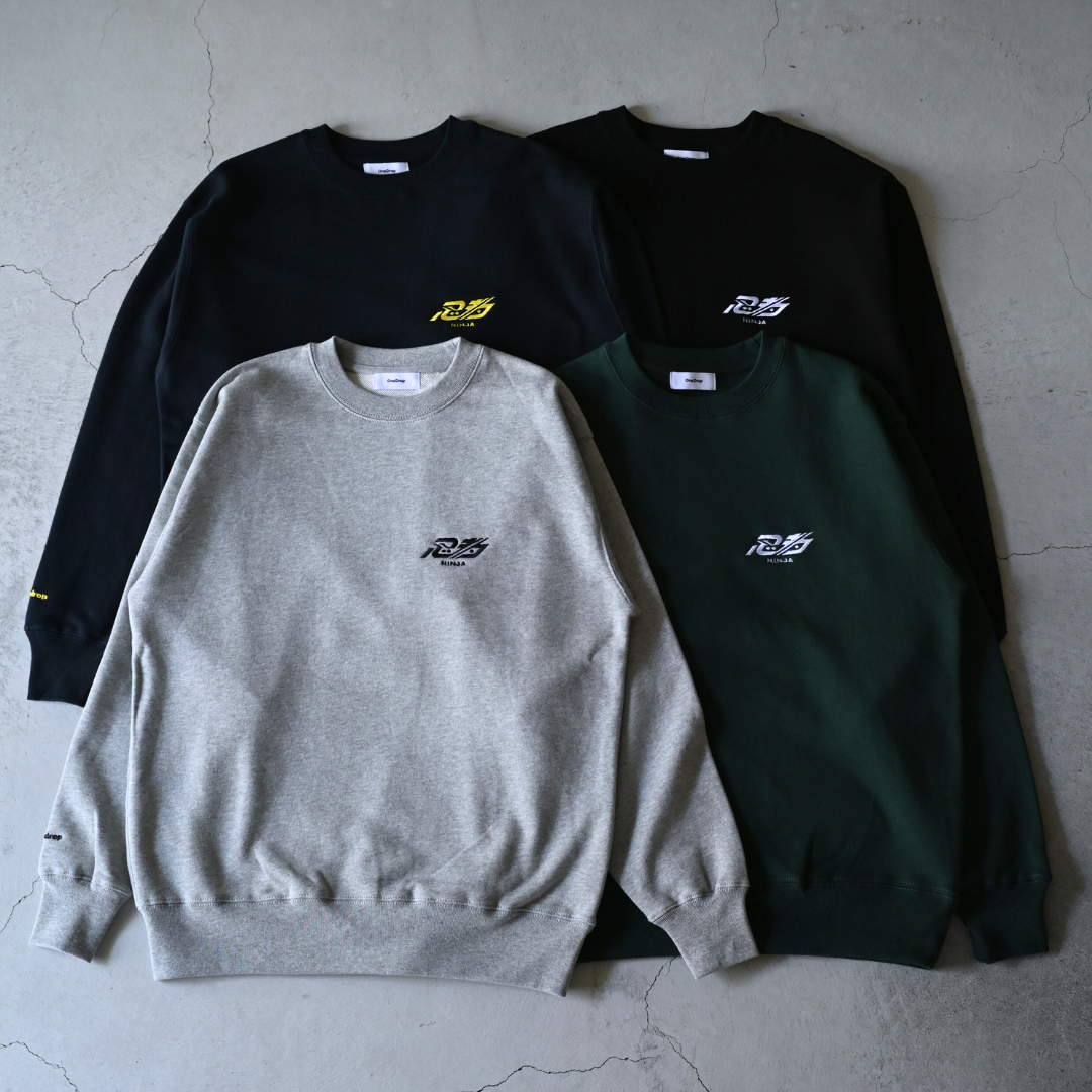 ワンドロップ　クンタッシュ かねこあみ 忍者刺繍 Sweat – One Drop（ワンドロップ）