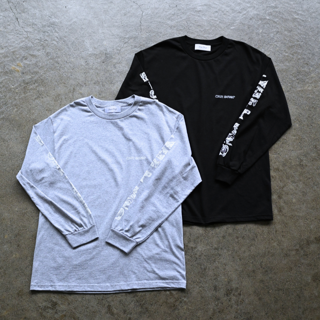 IPPEI Monster  sleeve print LongTshirt
