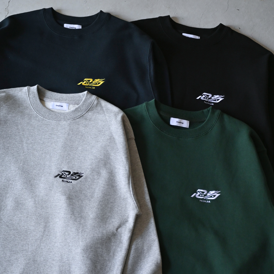 かねこあみ 忍者刺繍 Sweat – One Drop（ワンドロップ）