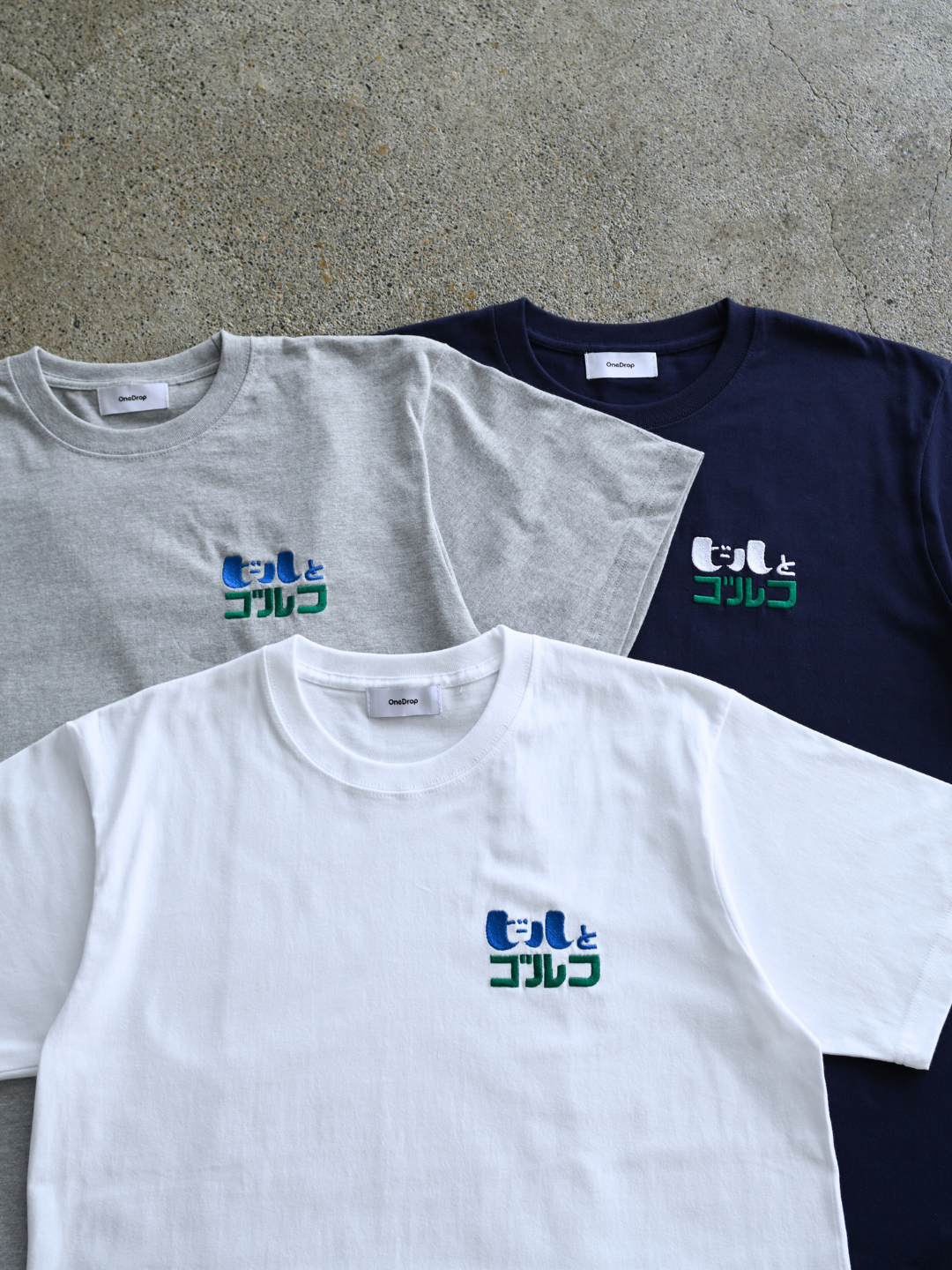 ふくだ  ビールとゴルフ刺繍Tshirt