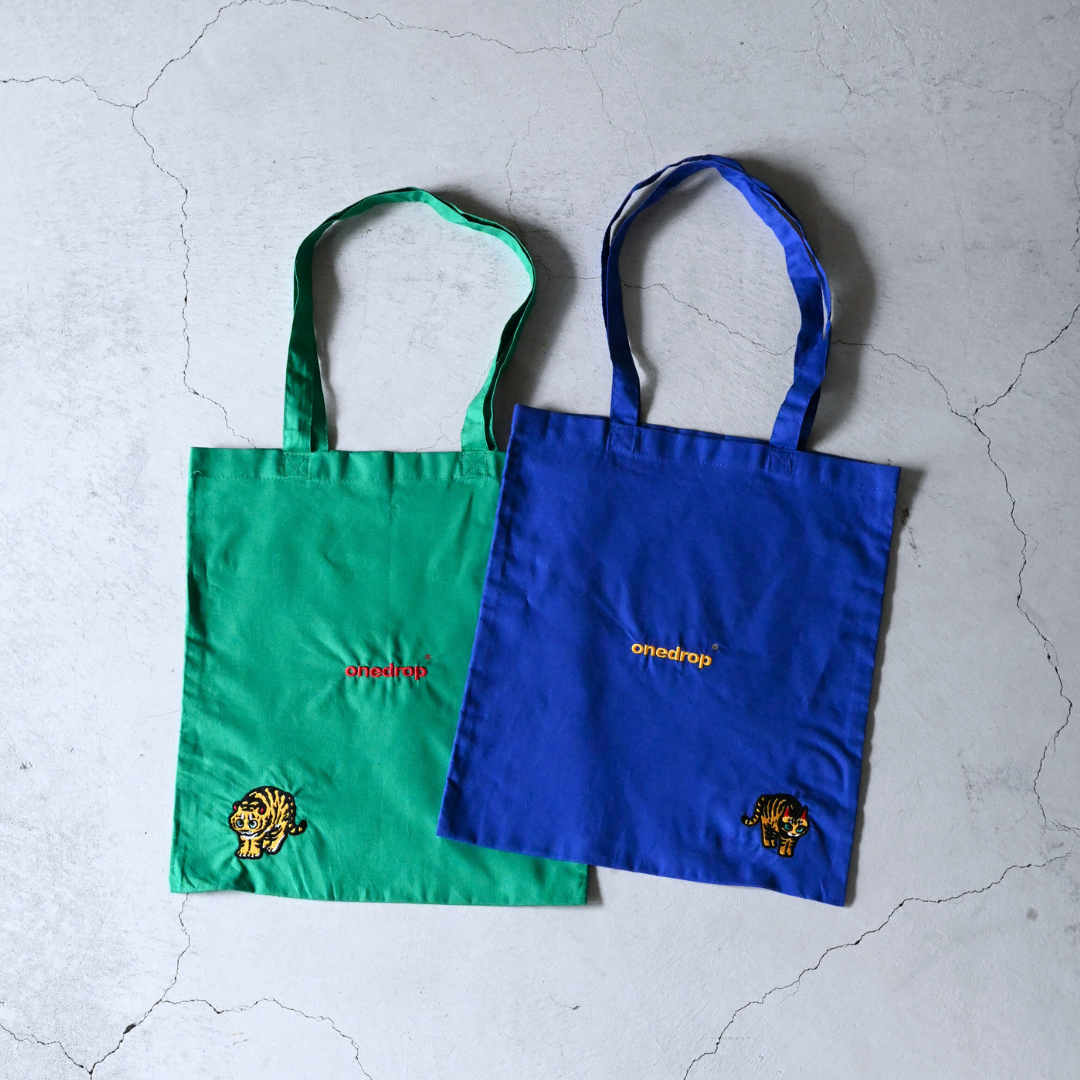ともわか 虎猫刺繍Tote Bag