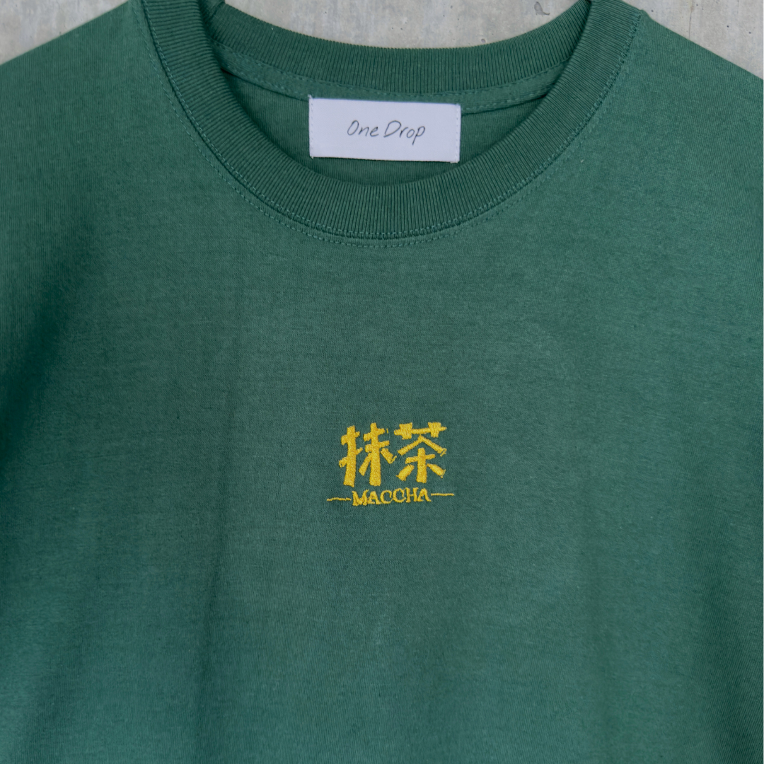 【Coming Soon】ふくだ抹茶刺繍Tshirt