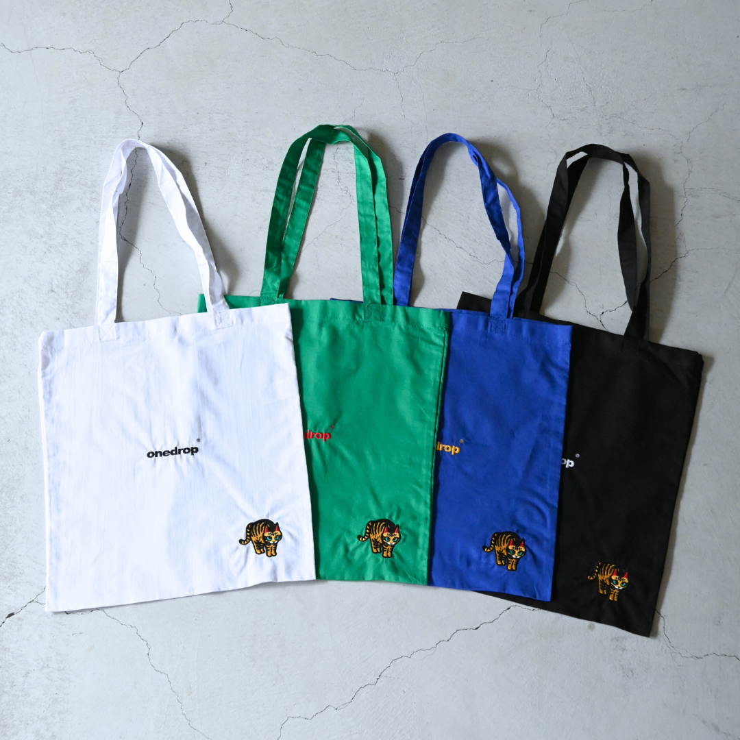 ともわか 虎猫刺繍Tote Bag