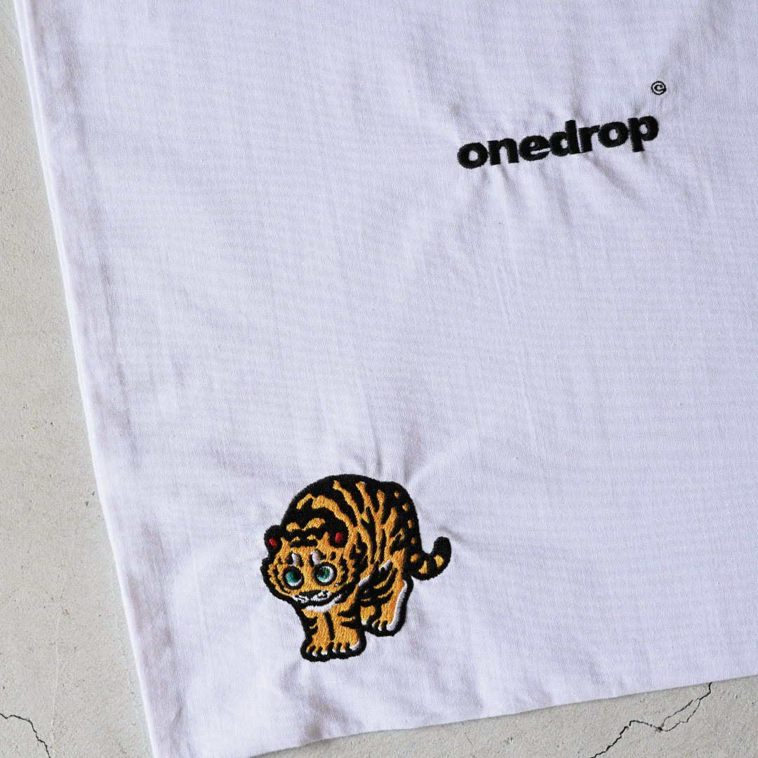 ともわか 虎猫刺繍Tote Bag