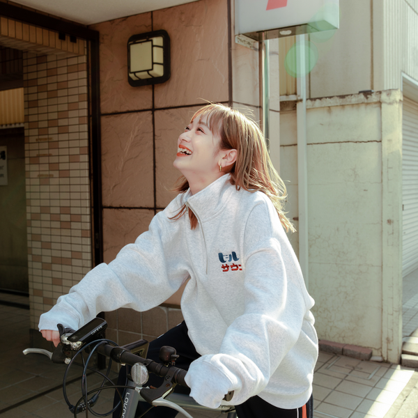 ふくだビールとサウナ®刺繍half zipsweat – One Drop(ワンドロップ) ふくだビールとサウナ®刺繍half zipsweat – One Drop(ワンドロップ)