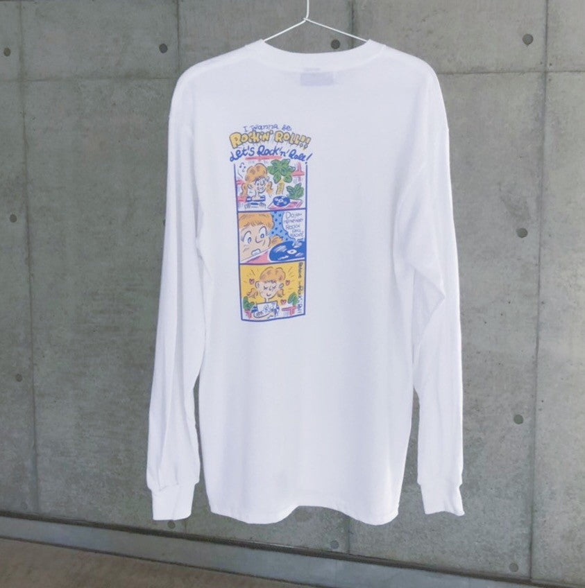 sasakinaso<br>三个框架　摇滚乐　LongTshirt