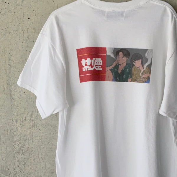 島田つか沙×ふくだ 禁煙スモークグレーTシャツ – One Drop（ワンドロップ）