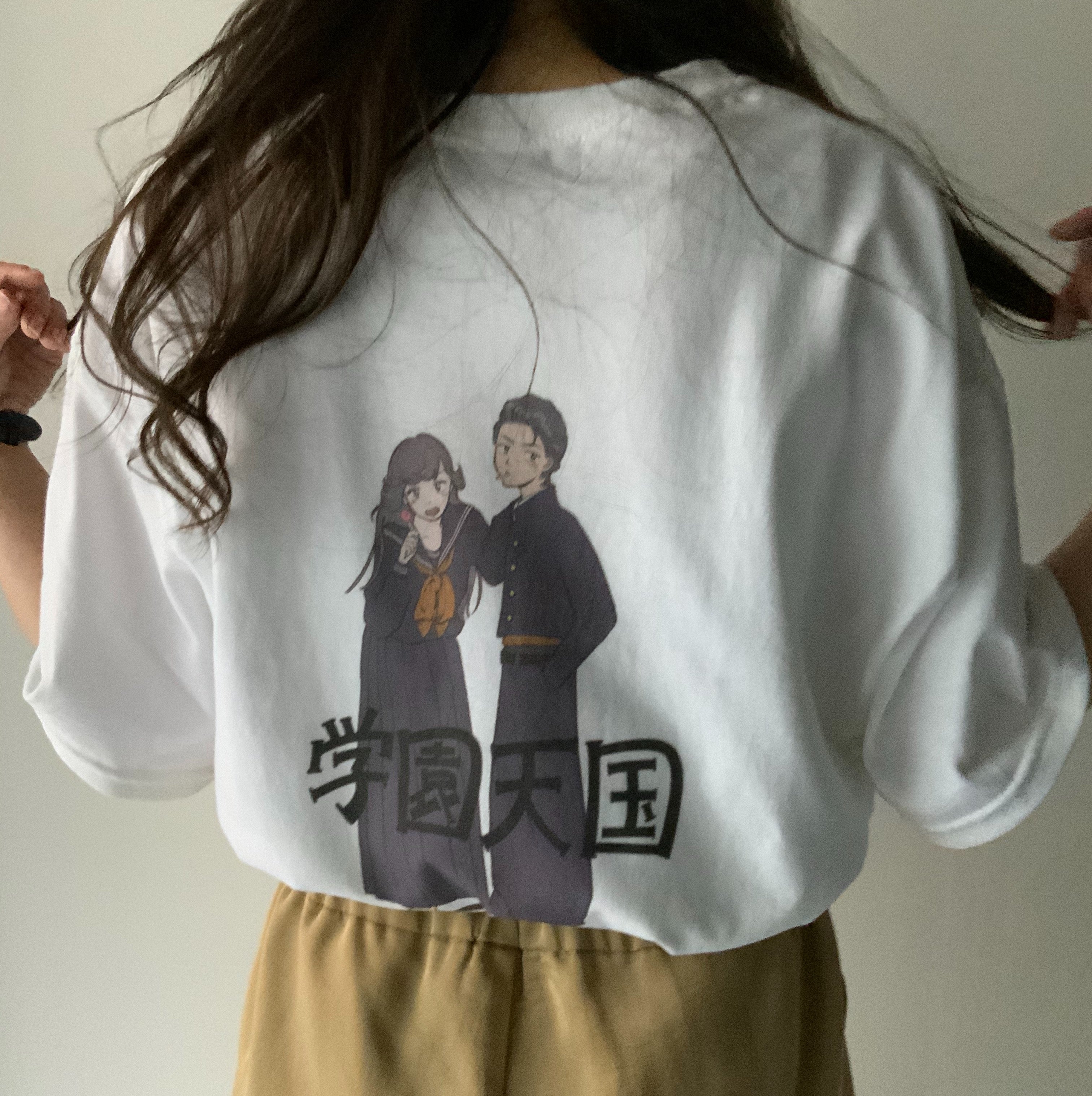 Shimada Tsukasa×Fukuda　学校的天堂 T恤